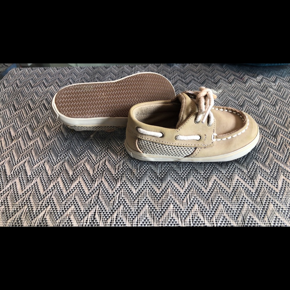 Toddler boy Sperry Top Sider boat shoes size 4M